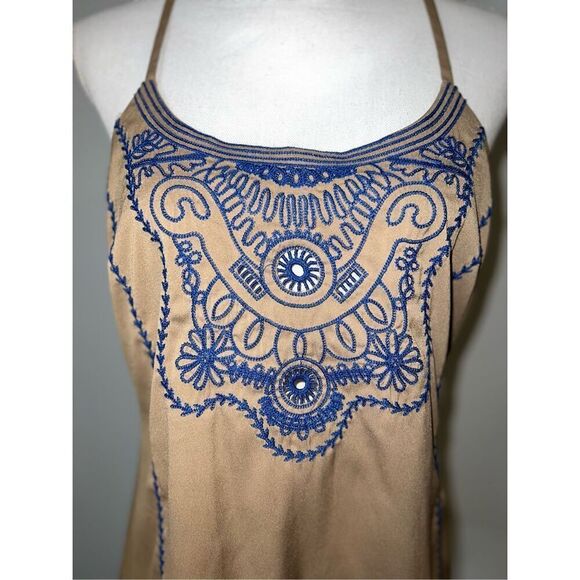 No Brand Tops - Women’s Tank Top Boho Embroidered Festival SMALL